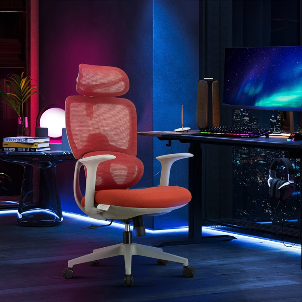 Premium Fabric Blend Ergonomic Office Chair with Headrest Option