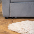 Avery Velvet Reversible Corner Sofa Bed With Storage Chaise