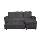 Avery Boucle Teddy Fleece Reversible Corner Sofa Bed With Storage Chaise