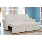 Avery Boucle Teddy Fleece Reversible Corner Sofa Bed With Storage Chaise