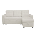 Avery Boucle Teddy Fleece Reversible Corner Sofa Bed With Storage Chaise