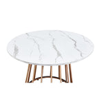 Etta Pedestal Dining Table Set with 4 Velvet Chairs