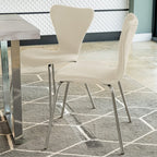 Etta Rectangle Trestle Dining Table Set with 4 Wing Back Velvet Chairs