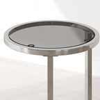 Etta Frame Nesting Round End Coffee Table Ottoman Set