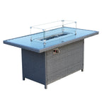 Galle 9 Seater Rattan Garden Furniture With Fire Pit Sofa Set