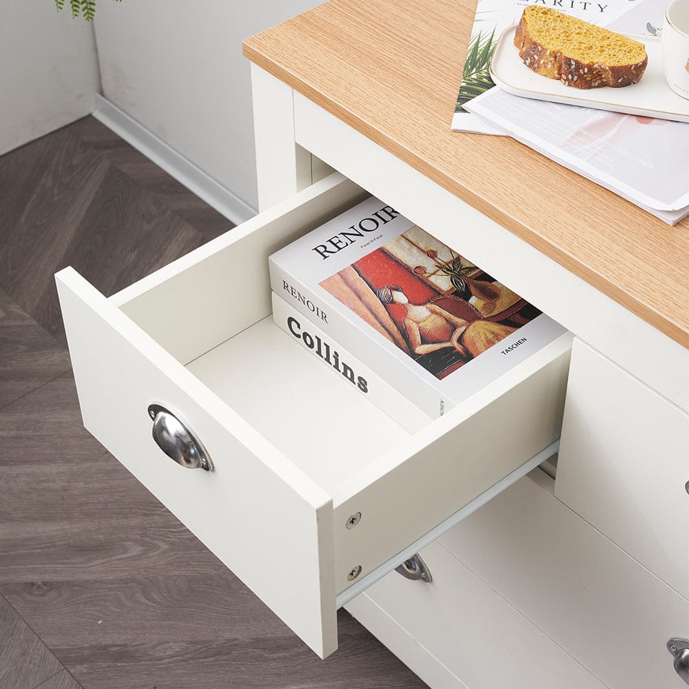 Heritage 2+2 Chest Of Drawers Storage Cabinet