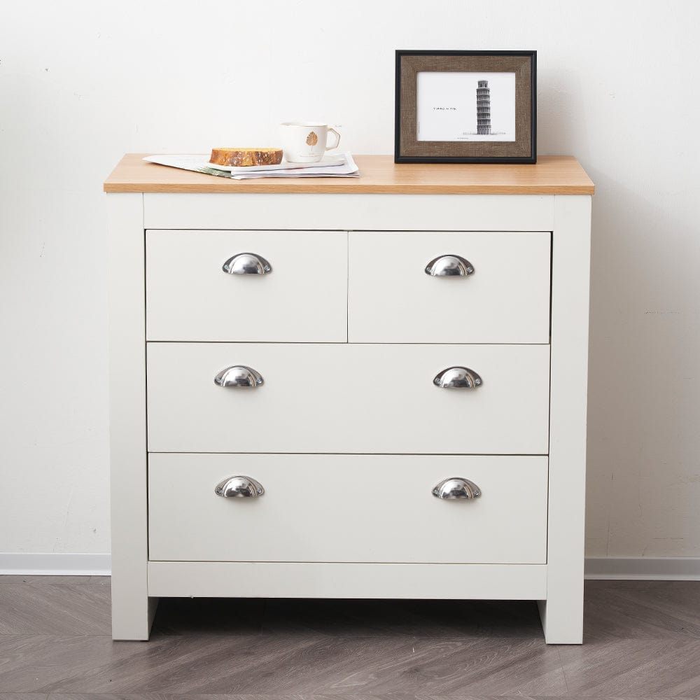 Heritage 2+2 Chest Of Drawers Storage Cabinet