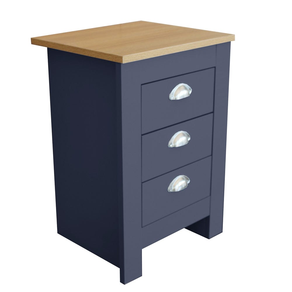 Heritage 3 Drawer Bedside Table Bedside Cabinet