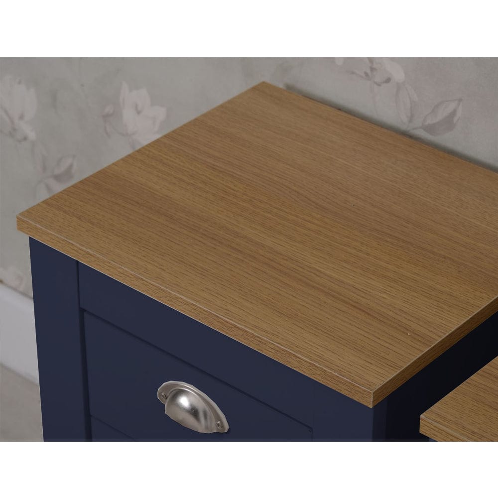 Set of 2 Heritage Bedside Tables Storage Cabinet