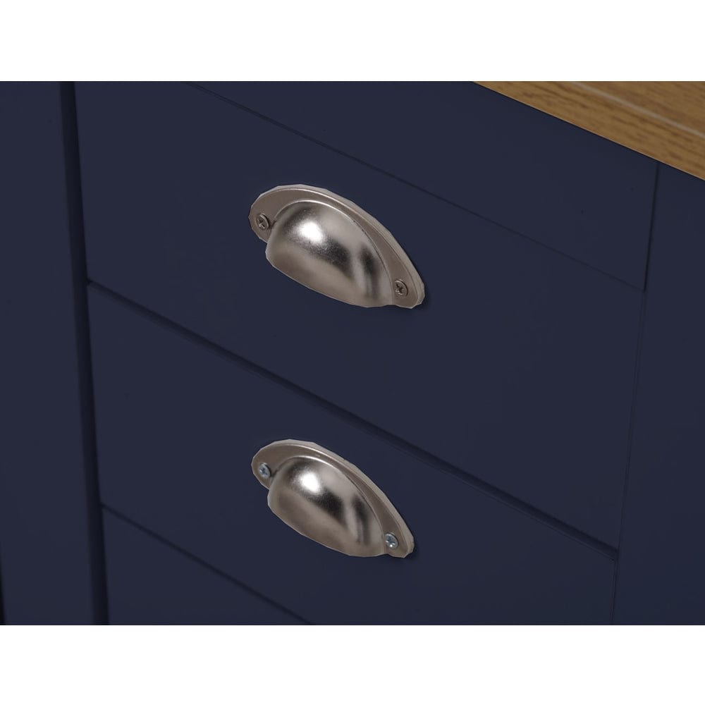 Set of 2 Heritage Bedside Tables Storage Cabinet