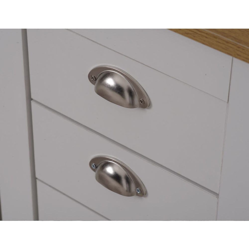 Set of 2 Heritage Bedside Tables Storage Cabinet