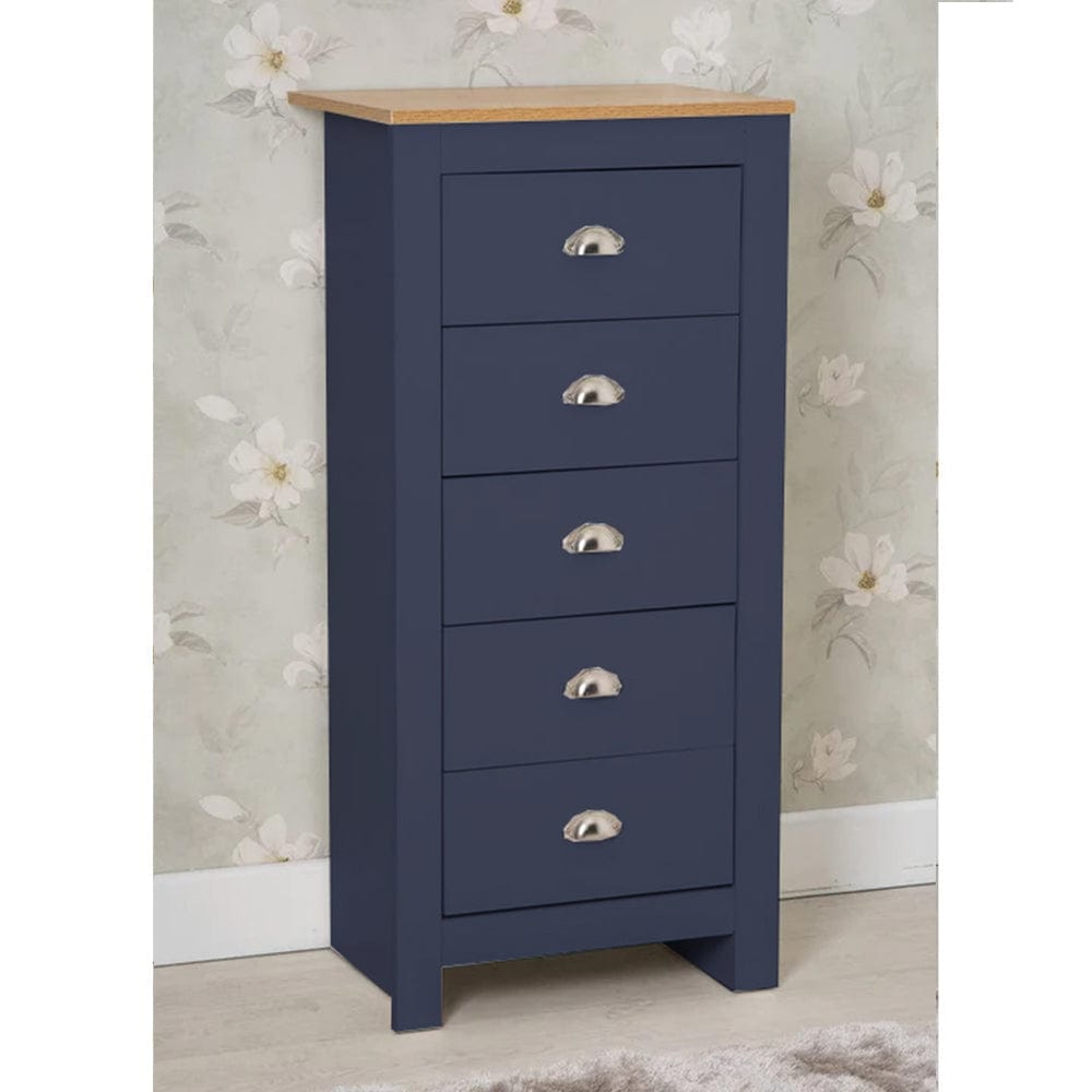 Heritage 5 Drawer Tall Chest Storage Cabinet