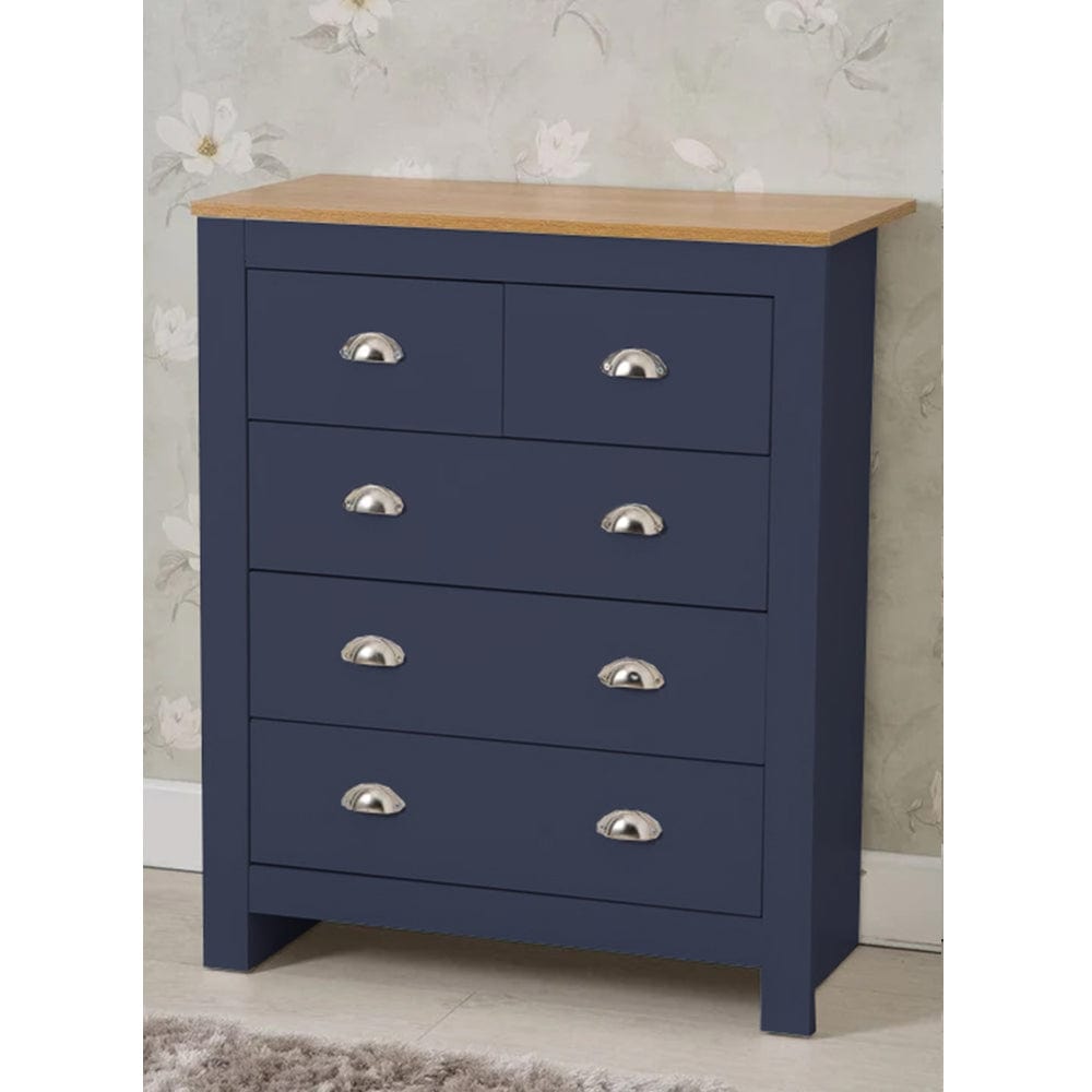Heritage 3+2 Chest Of Drawers Storage Cabinet
