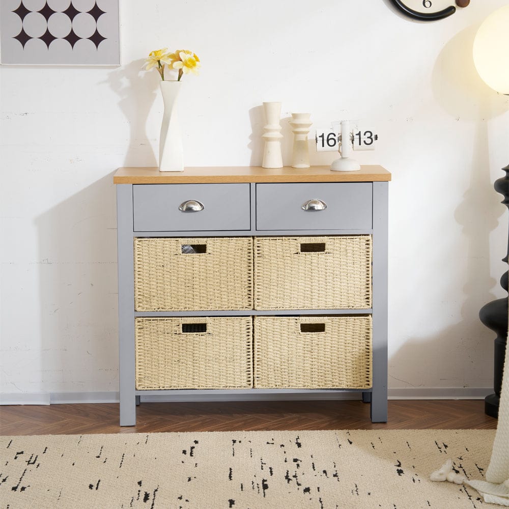 Heritage Hallway Console Table Sideboard With 2 Drawers
