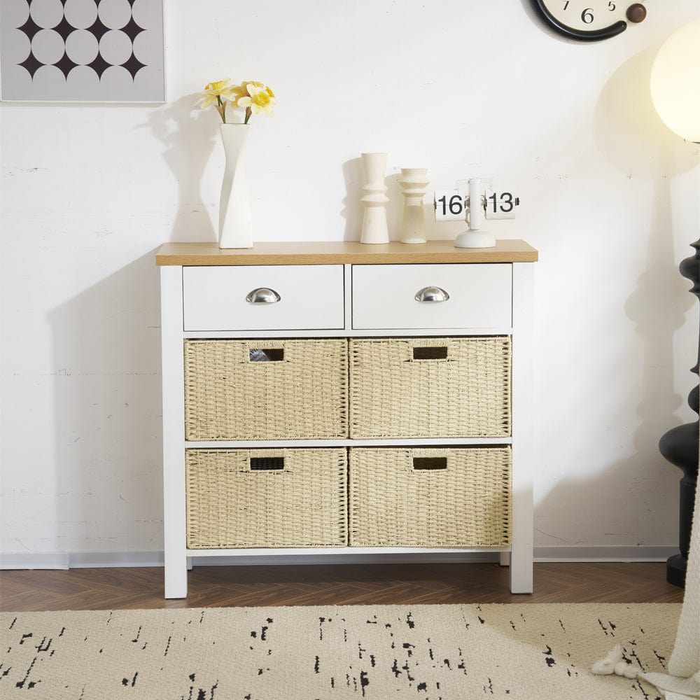 Heritage Hallway Console Table Sideboard With 2 Drawers