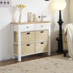 Heritage Hallway Console Table Sideboard With 2 Drawers
