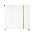 Heritage 4 Door 2 Drawer Mirrored Wardrobe