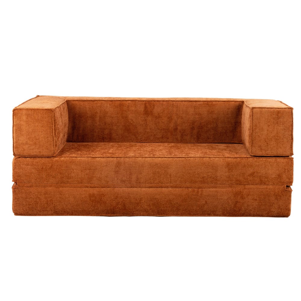 Hugspacee Velvet Compressed Daybed Upholstered Lounge Sofa