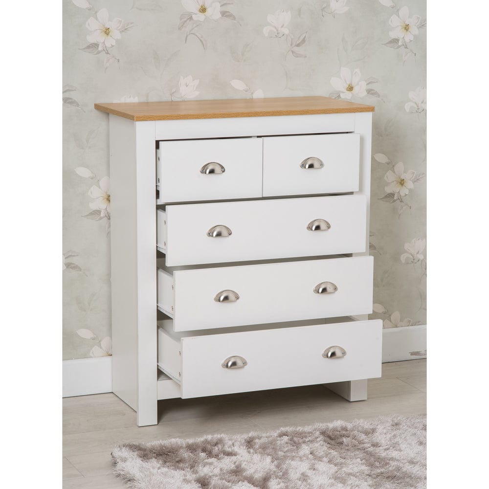 Heritage 3 Piece Chest and Bedside Tables Set In White