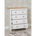Heritage 3 Piece Chest and Bedside Tables Set In White