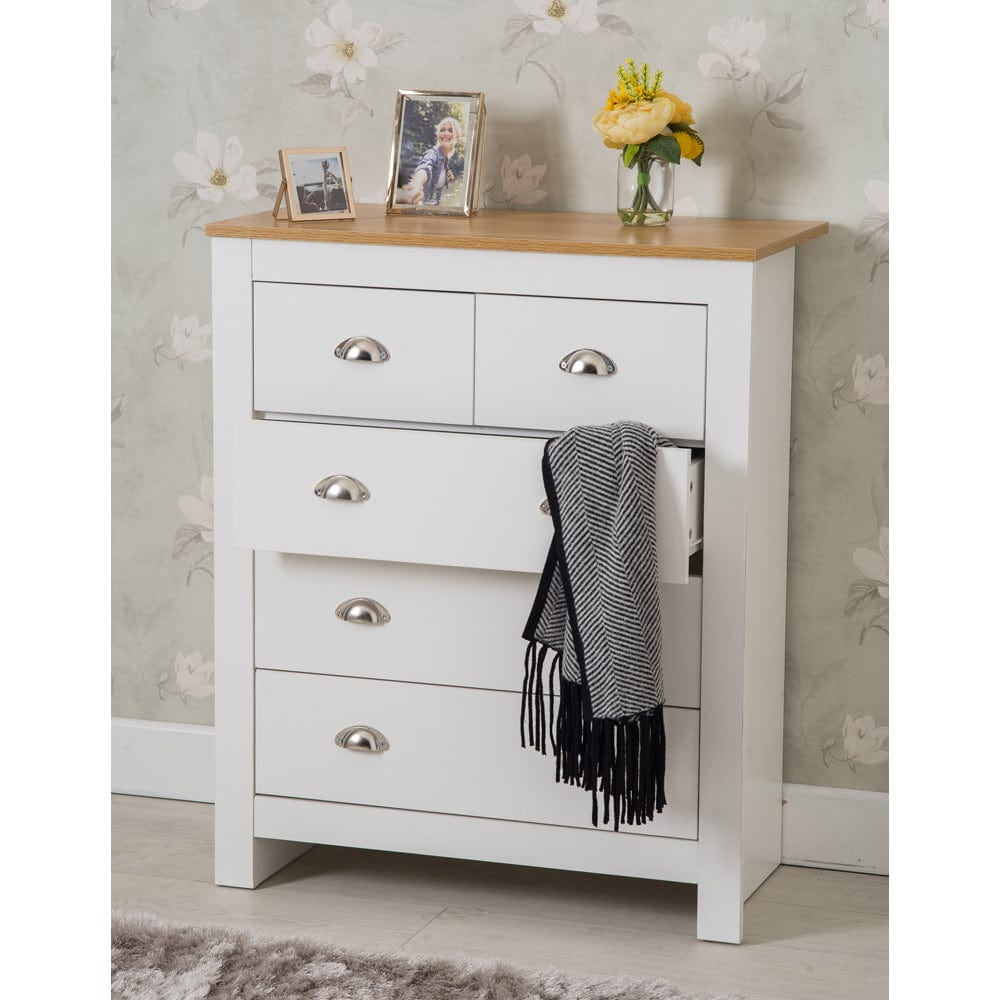 Heritage 3 Piece Chest and Bedside Tables Set In White