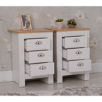 Heritage 3 Piece Chest and Bedside Tables Set In White