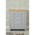Heritage 3 Piece Tall Chest and Bedside Tables Set In Grey