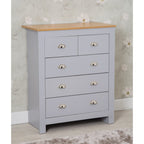 Heritage 3+2 Chest Of Drawers In Grey