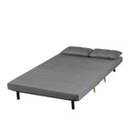 Jola Velvet Foldable 2 Seater Sofa Bed with Pillows