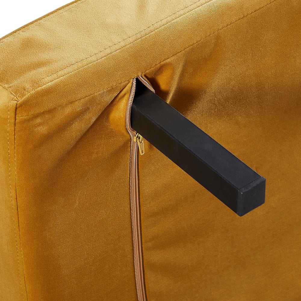 Jola Velvet Foldable 2 Seater Sofa Bed with Pillows