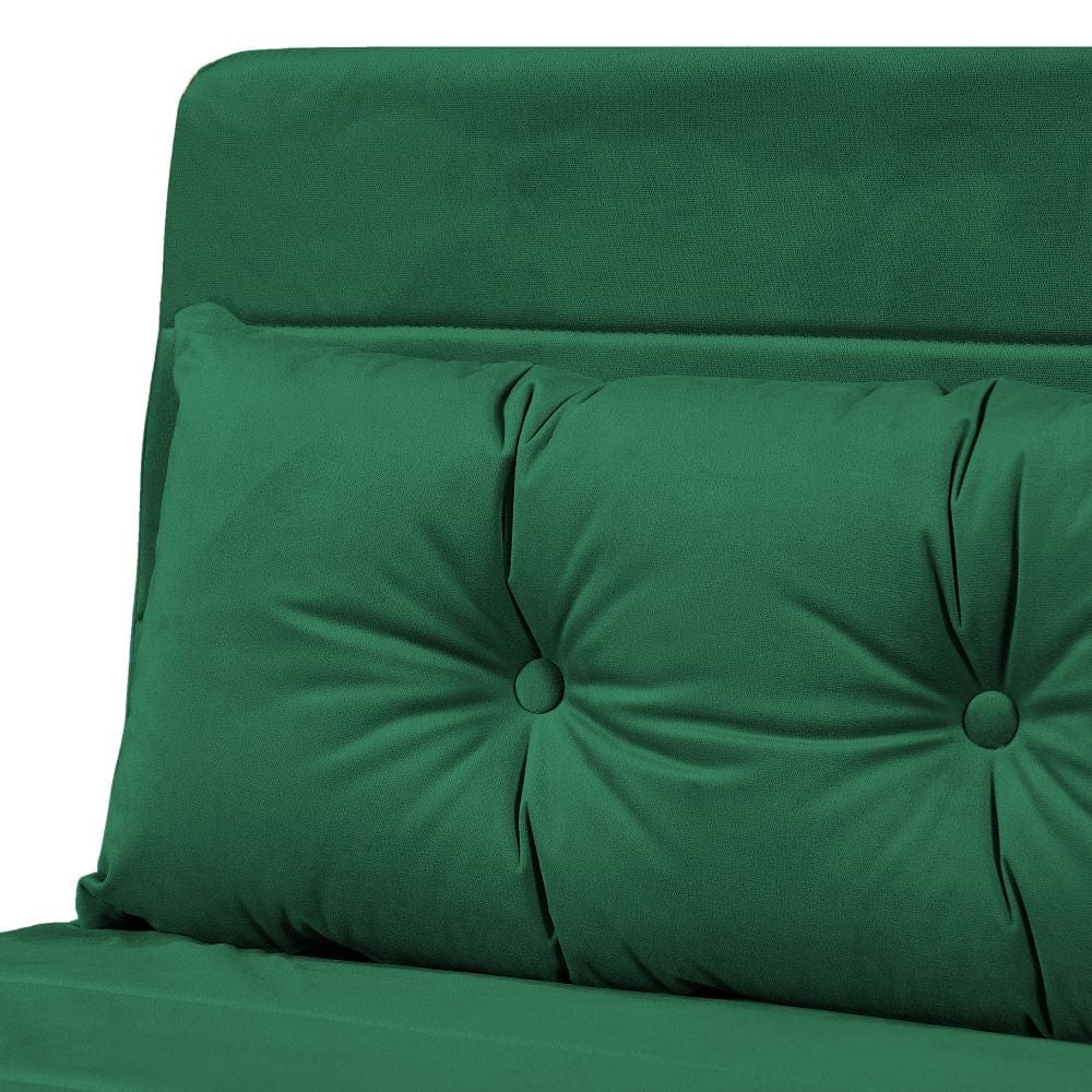 Jola x Large Velvet Foldable 2.5 Seater Sofa Bed with Pillows