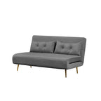 Jola x Large Velvet Foldable 2.5 Seater Sofa Bed with Pillows
