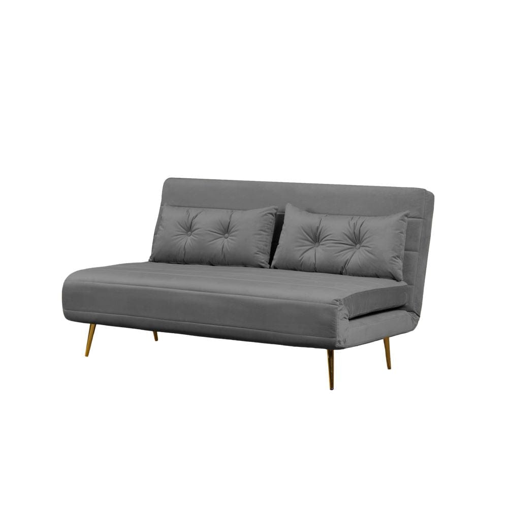 Jola x Large Velvet Foldable 2.5 Seater Sofa Bed with Pillows