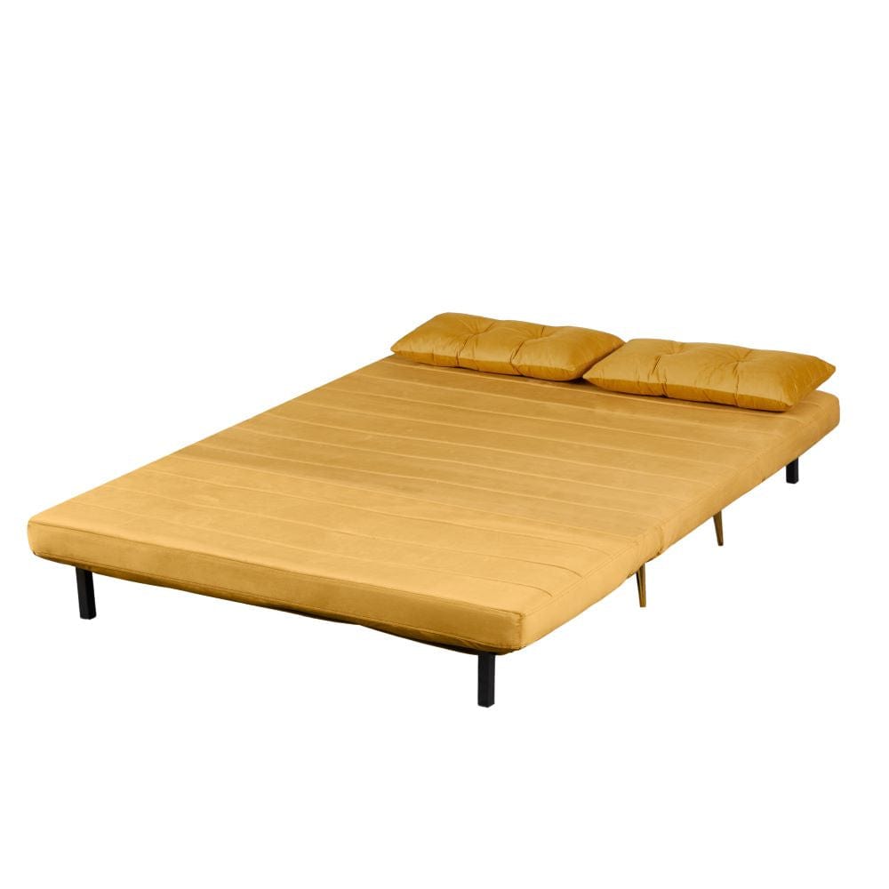 Jola x Large Velvet Foldable 2.5 Seater Sofa Bed with Pillows
