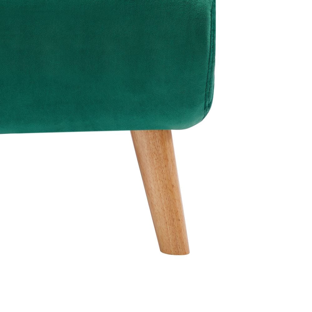 Jola Large Velvet Foldable 2 Seater Sofa Bed with Pillows