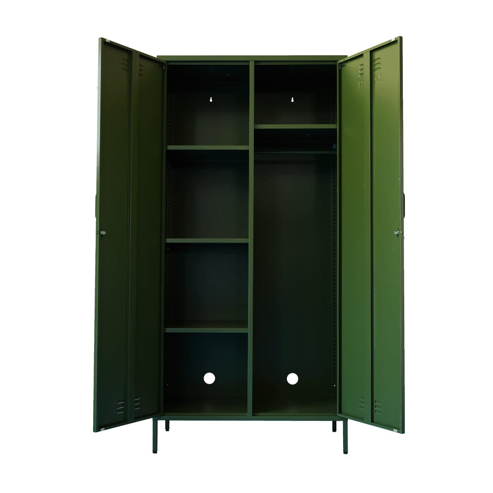 Lokki® 2 Doors Wardrobe Storage Locker cabinet With Adjustable Shelf