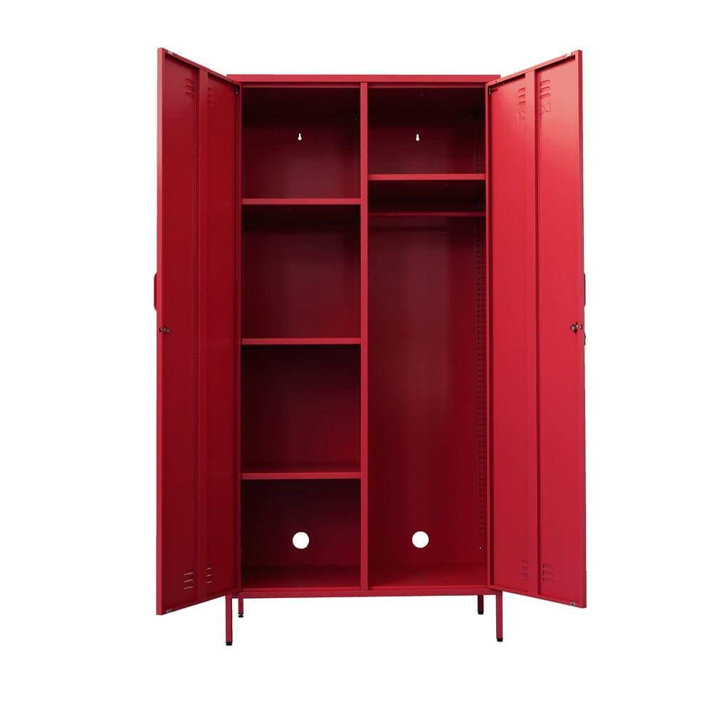Lokki® 2 Doors Wardrobe Storage Locker cabinet With Adjustable Shelf