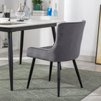 Set of 2 Lisa Velvet Dining Chair