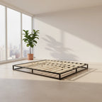 Basics Metal Platform Bed Frame with Slatted Frame Single Bed Double Bed King Bed