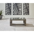 Lotus 7 Seater Rattan Garden Recliner Cube Sofa Set In Grey