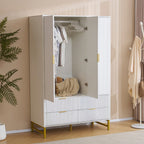 Mercury Ridged 4 Piece  Bedroom Set Wardrobe Chest