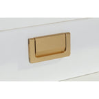 Mercury Ridged Beside Storage Cabinet Bedside Table with Light Strip and Rechargeable Plug