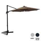 Roma 3M Solar LED Cantilever Parasol