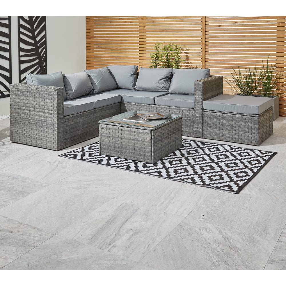 Monaco Ice Bucket 6 Seater Rattan Corner Sofa Set