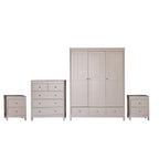 Neo 4 Pieces Bedroom Wardrobe Set With Chest And Bedside Tables