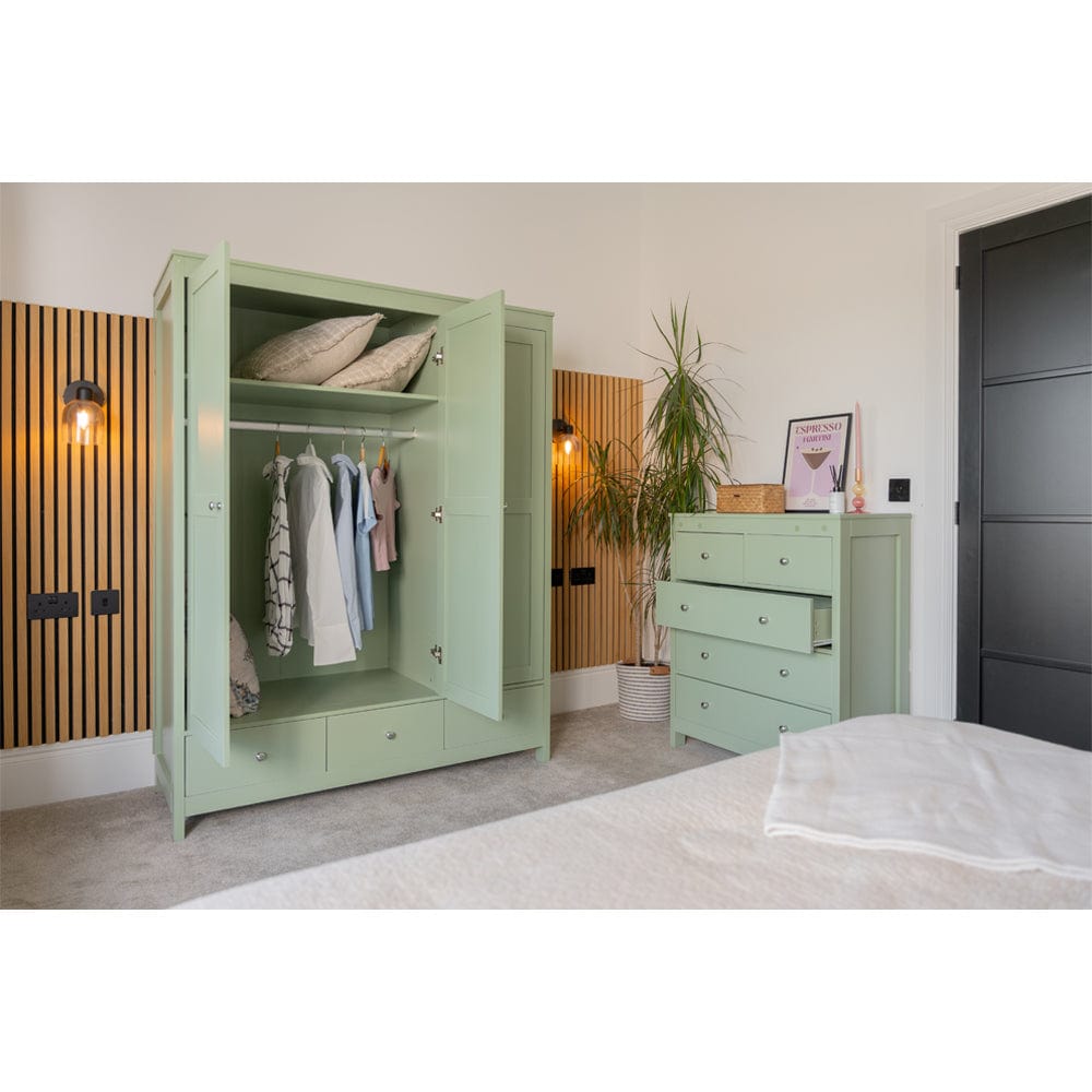 Neo 3 Pieces Bedroom Wardrobe Set With Chest And Bedside