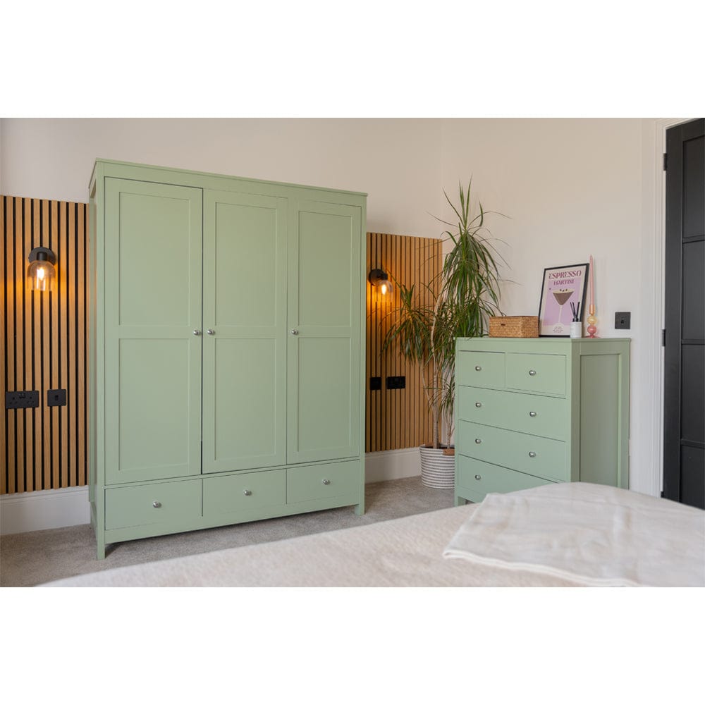 Neo 3 Pieces Bedroom Wardrobe Set With Chest And Bedside