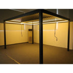 Berlin Outdoor Garden Patio Aluminium Pergola with Roof and Led Lighting