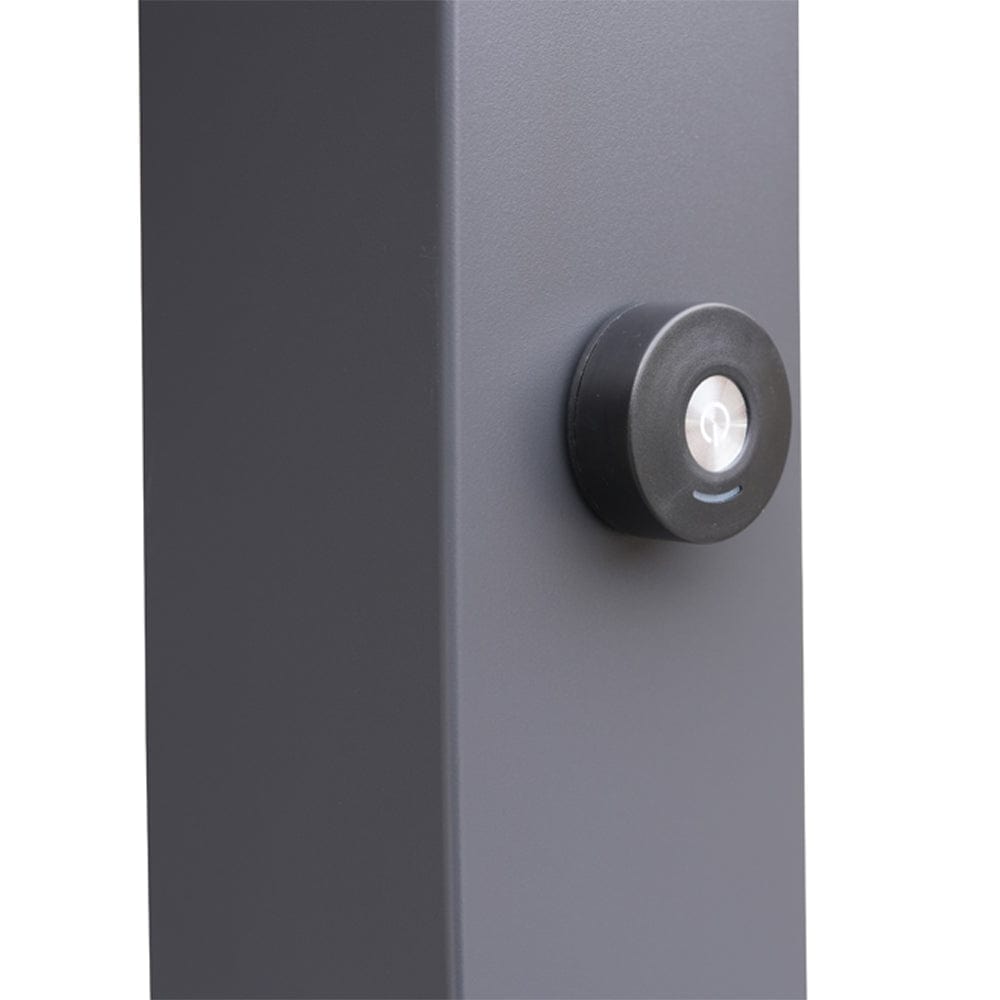 Berlin Outdoor Garden Patio Aluminium Pergola with Roof and Led Lighting