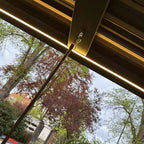 Berlin Outdoor Garden Patio Aluminium Pergola with Roof and Led Lighting